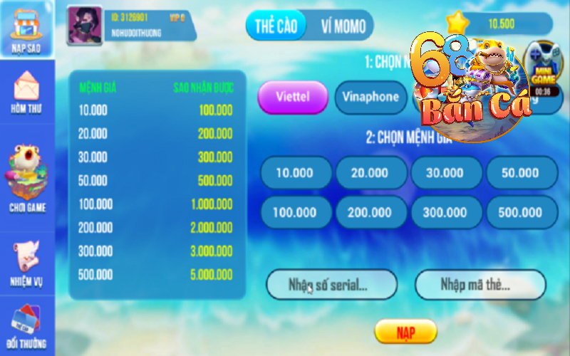 Ban ca 5 sao - Game đổi thưởng hấp dẫn nhất hiện nay 29 Ban ca 5 sao - Game đổi thưởng hấp dẫn nhất hiện nay