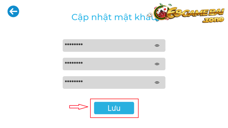 Đổi mật khẩu 68 game bài và điều cần lưu ý 10 Đổi mật khẩu tại mục “Thông tin cá nhân”