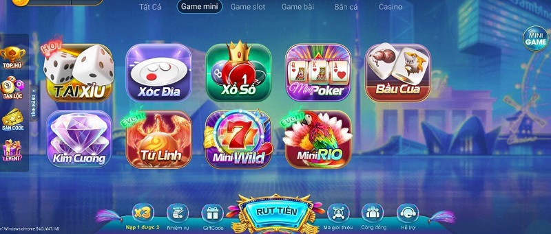 Đắm chìm trong kho game đặc sắc của Rio66
