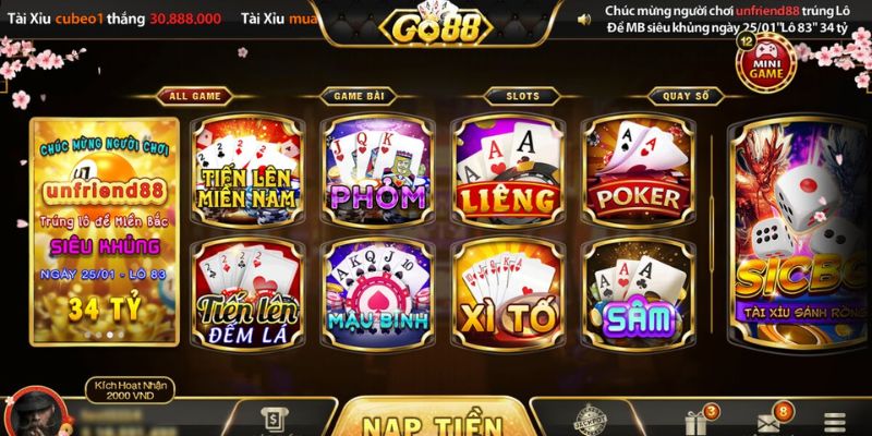 Hướng dẫn tải go88 dành cho Android, Iphone, APK chuẩn 100 % 12 Trải nghiệm giao diện bắt mắt khi tải go88 về máy