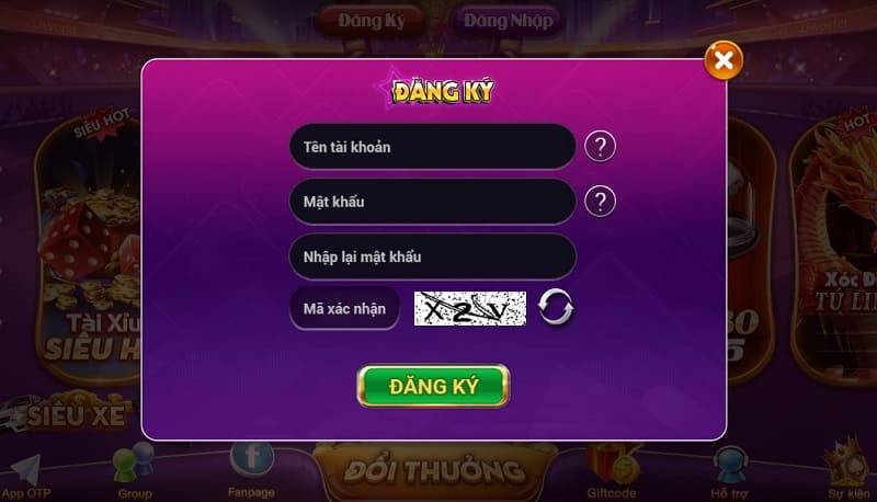 Đăng ký tài khoản tại cổng game Nohu52 không hề khó hội viên
