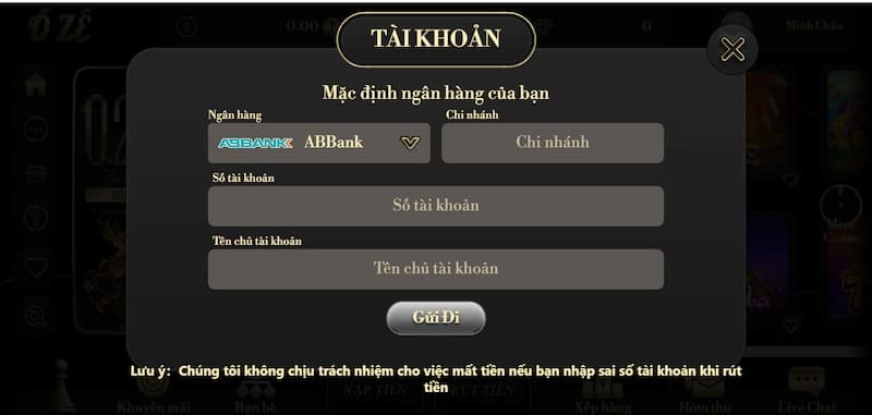 Oze6868 - Mang đến những trải nghiệm tuyệt vời cho cược thủ 17 Hướng dẫn rút tiền vào tài khoản tại oze6868