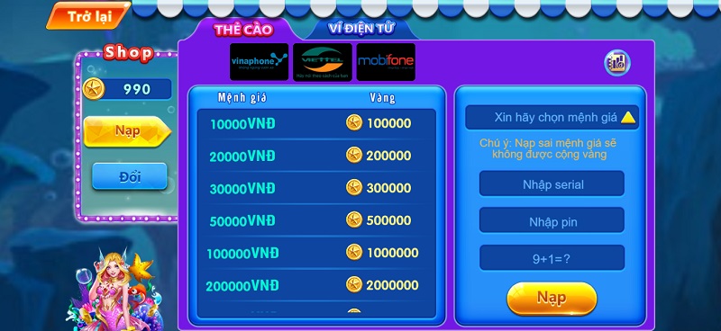 Bancah5। bancah5.me - Cổng game bắn cá ăn tiền đỉnh cao 13 Nạp tiền vào tài khoản bancah5 nhanh gọn bằng thẻ cào điện thoại