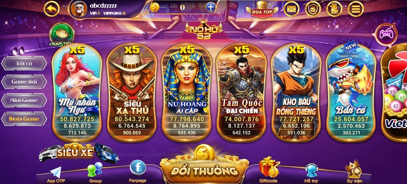 Nohu52 cung cấp đến cho hội viên rất nhiều tựa game hấp dẫn
