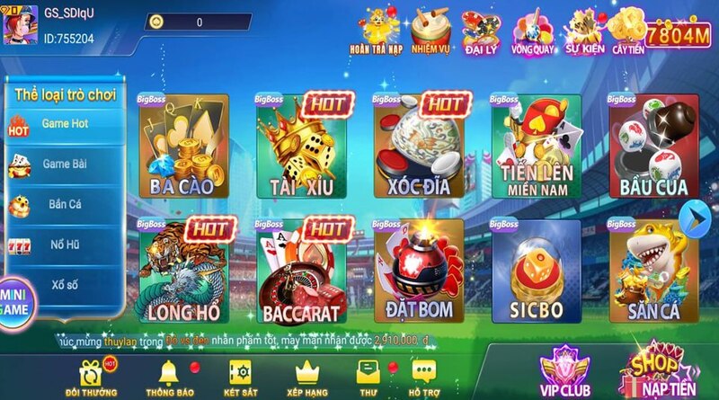 Bigboss: Giới thiệu cách tham gia cá cược tại cổng game online 10 Giao diện game Bigboss hiện đại, khá thu hút