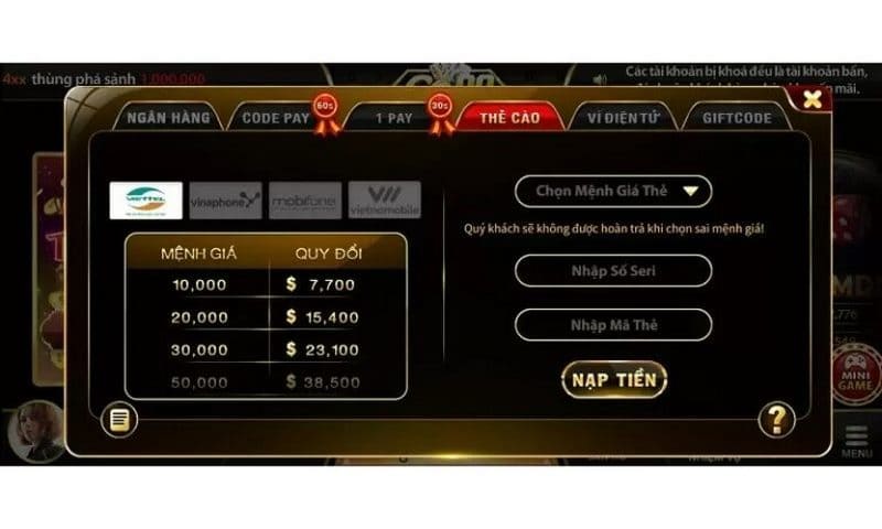 Mana88 – Sân chơi đổi thưởng hàng đầu của Việt Nam hiện nay 12 Đa dạng các phương thức thanh toán tại sân chơi mana88