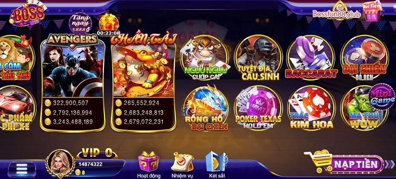 Bossfun|bossfun.shop- Cổng game đổi thưởng hấp dẫn dành cho mọi dân cược Việt Nam 10 Tại bossfun có nhiều thể loại game bài cho anh em lựa chọn