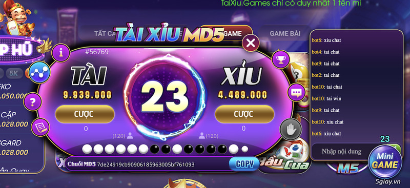 Tài xỉu md5 - Tham gia làm giàu cực nhanh với mẹo từ cao thủ 9 Tài xỉu md5 là trò chơi cá cược phổ biến ở nhiều quốc gia Châu Á