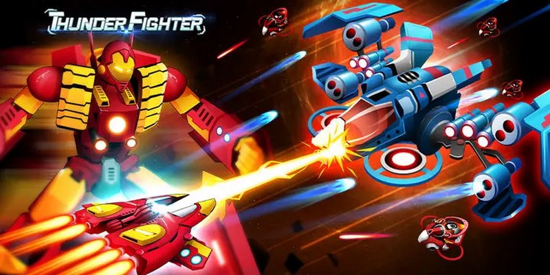 Thunder Fighter - Ước mơ trở thành tỷ phú nhanh chóng nhất 7 Game bắn máy bay ngay từ giao diện đã mang đến cảm giác thú vị và hấp dẫn