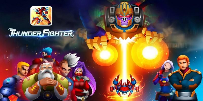 Thunder Fighter - Ước mơ trở thành tỷ phú nhanh chóng nhất 6 Thunder Fighter là game bắn máy bay mang đến trận chiến đầy khói lửa